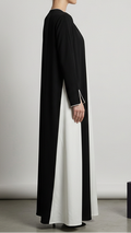Two-Tone Noir Abaya